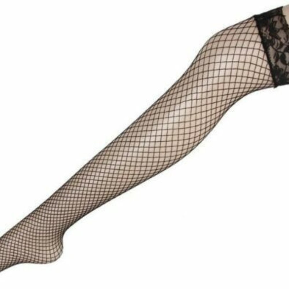 COPY - Women Sexy Black Sheer Lace Thigh High Over Knee Mesh Stockings One Size